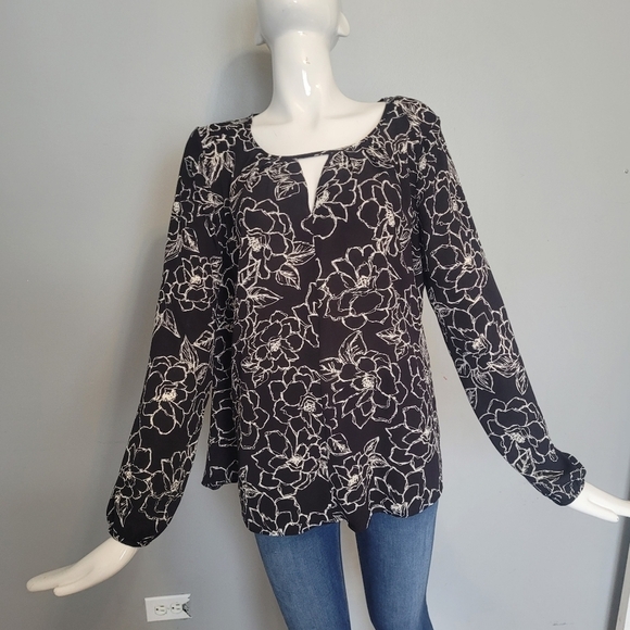 Pleione Tops - Pleione Floral Blouse, VGUC, Size L